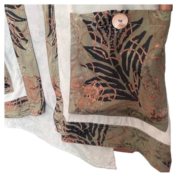 Vintage Kupu Kupu Handmade Kimono Style Cardigan Boho Open Front Longline Topper - Picture 6 of 16